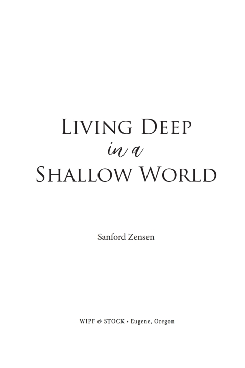 Cover image for book Living Deep in a Shallow World