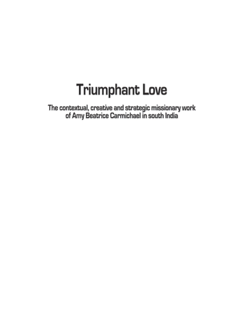 Cover image for book Triumphant Love