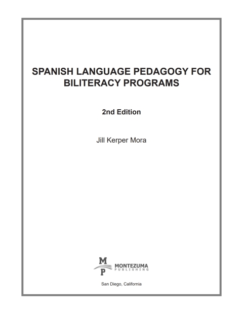 Cover image for book Spanish Language Pedagogy for Biliteracy Programs