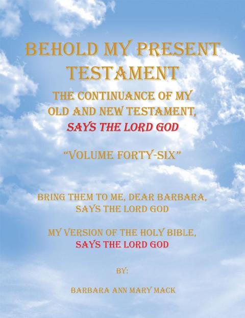 Cover image for book Behold My Present Testament