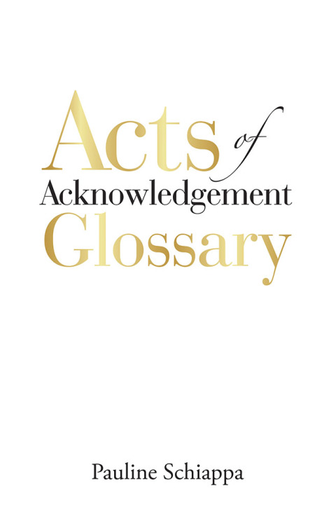 Cover image for book Acts of Acknowledgement Glossary