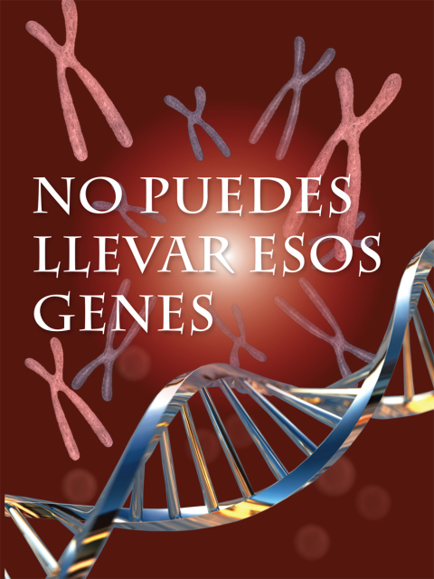 Cover image for book No puedes llevar esos genes