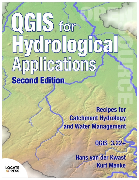 Cover image for book QGIS for Hydrological Applications - 2nd Edition