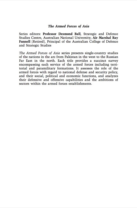 Cover image for book The Armed Forces of the USA in the Asia-Pacific Region