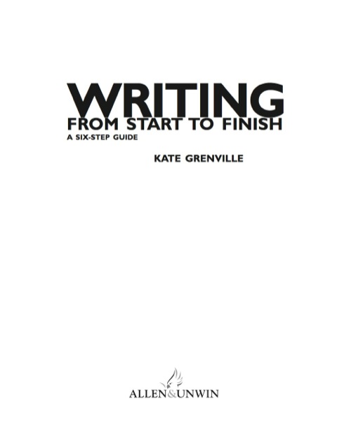 Cover image for book Writing From Start to Finish