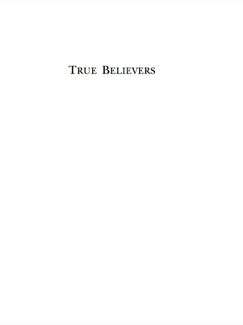 Cover image for book True Believers
