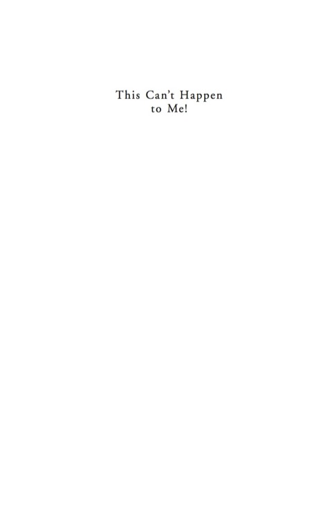 Cover image for book This Can't Happen To Me!