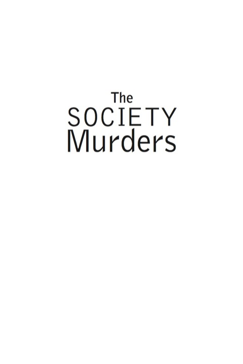 Cover image for book The Society Murders