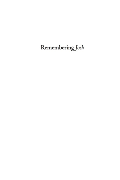 Cover image for book Remembering Josh