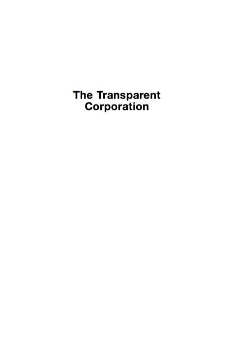 Cover image for book The Transparent Corporation