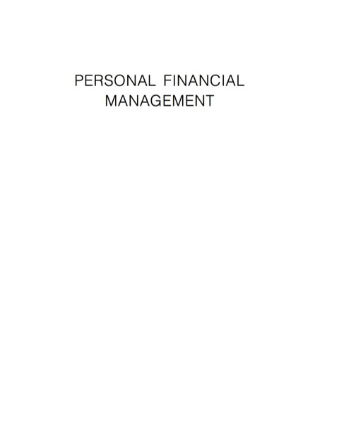 Cover image for book Personal Financial Management