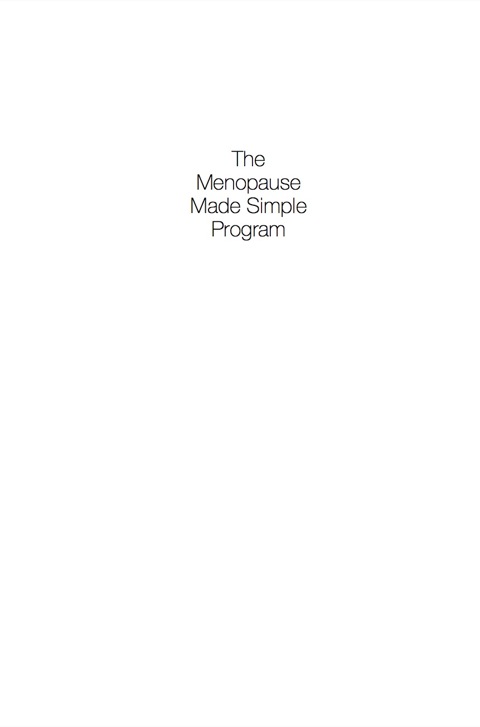 Cover image for book The Menopause Made Simple Program
