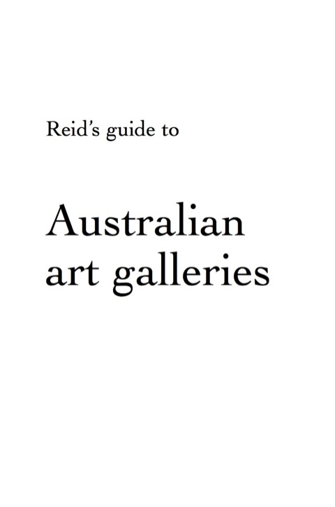 Cover image for book Reid's Guide to Australian Art Galleries