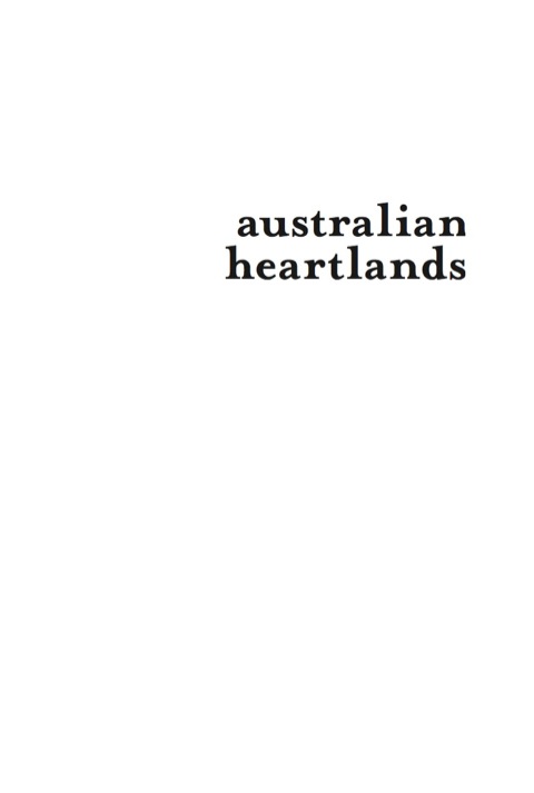 Cover image for book Australian Heartlands