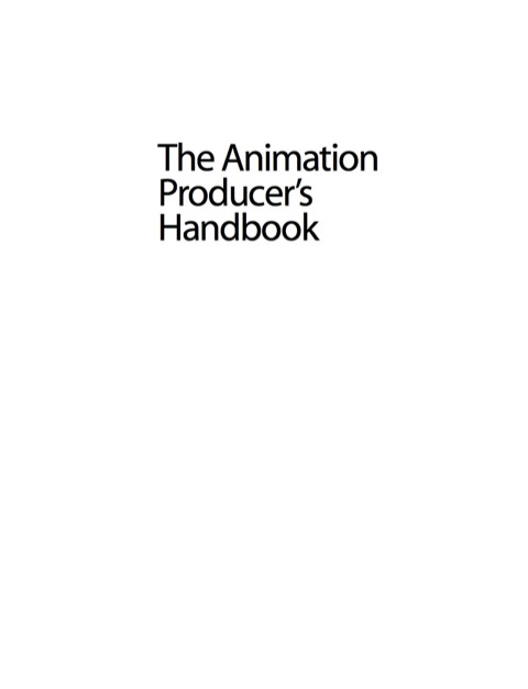Cover image for book The Animation Producer's Handbook