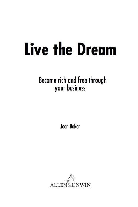 Cover image for book Live the Dream
