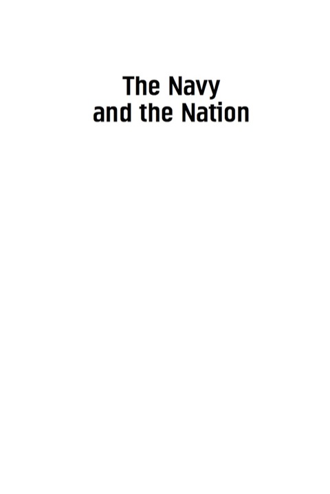 Cover image for book The Navy and the Nation