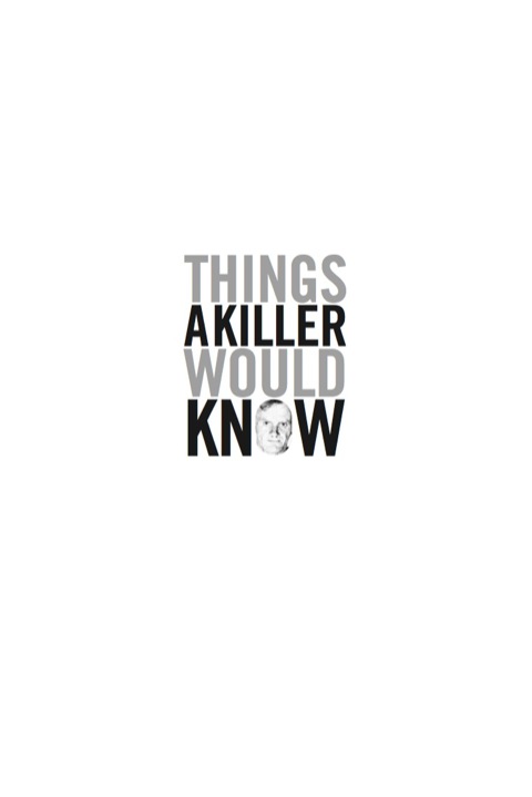 Cover image for book Things a killer would know