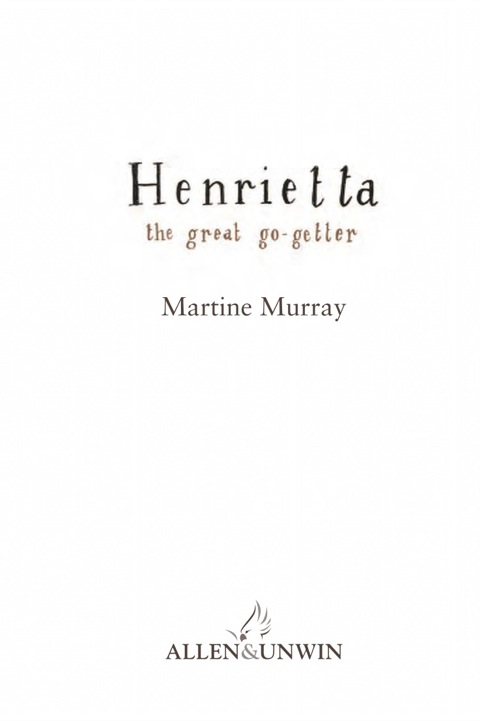 Cover image for book Henrietta the Great Go-Getter
