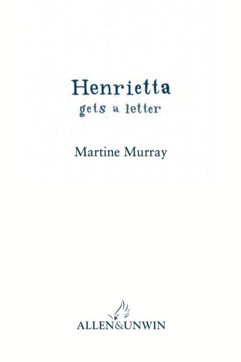 Cover image for book Henrietta Gets a Letter