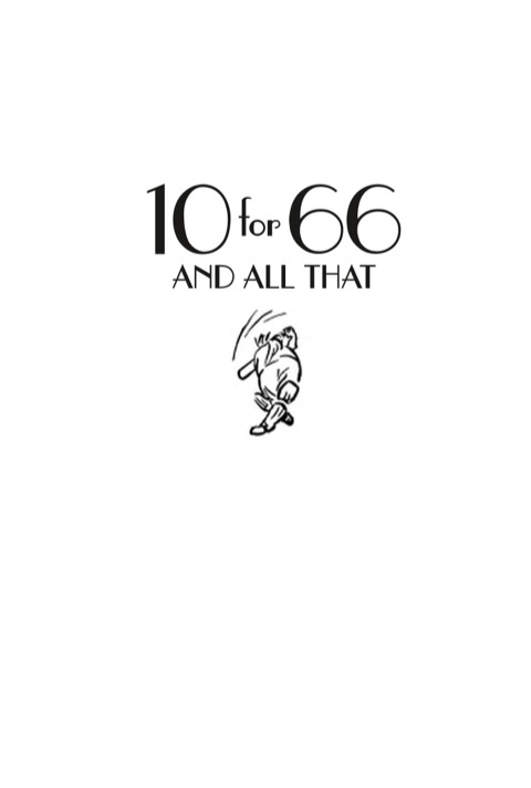 Cover image for book 10 for 66 and All That