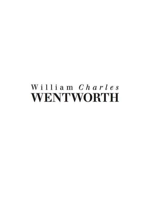 Cover image for book William Charles Wentworth