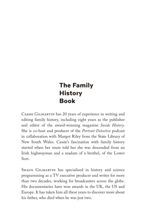 Cover image for book The Family History Book