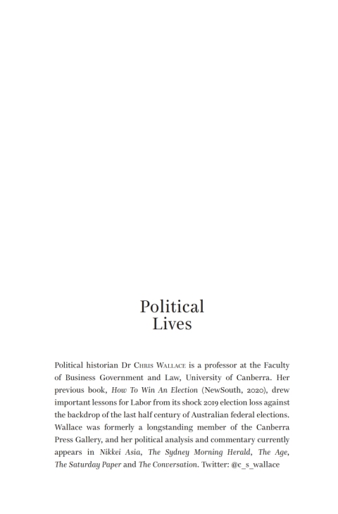 Cover image for book Political Lives