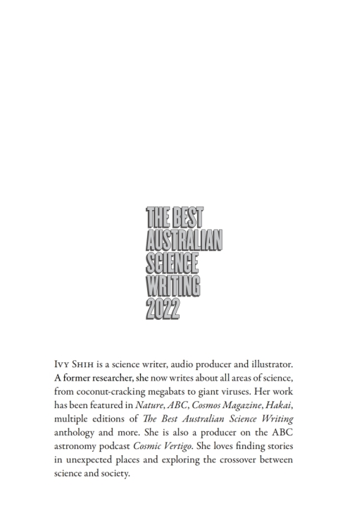 Cover image for book The Best Australian Science Writing 2022
