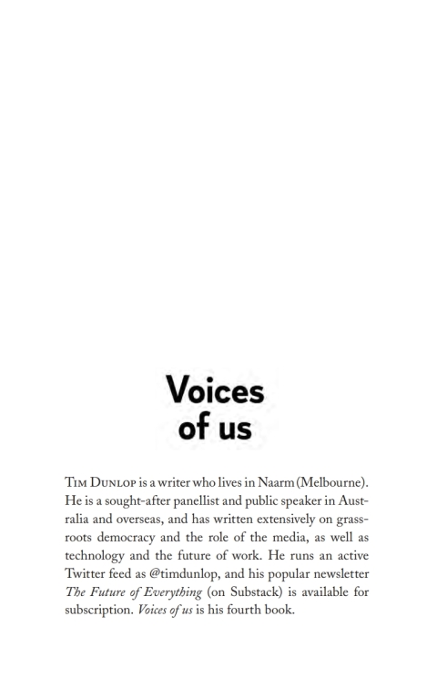 Cover image for book Voices of Us