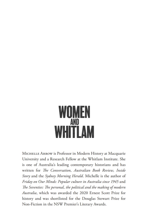 Cover image for book Women and Whitlam