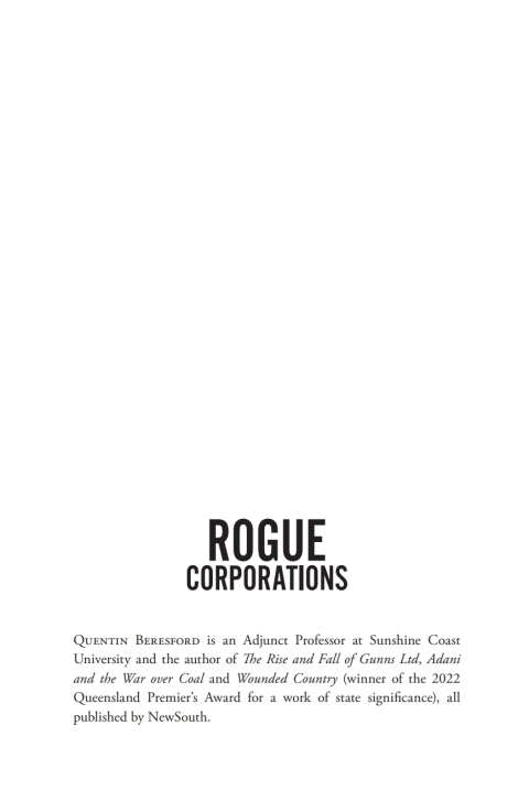 Cover image for book Rogue Corporations