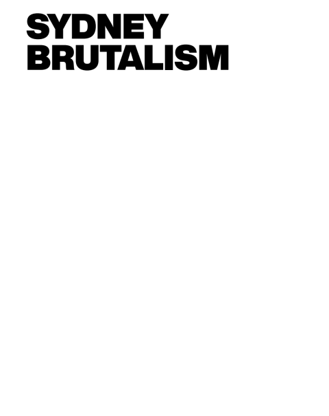 Cover image for book Sydney Brutalism