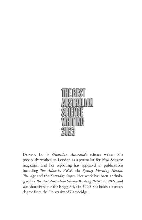 Cover image for book The Best Australian Science Writing 2023