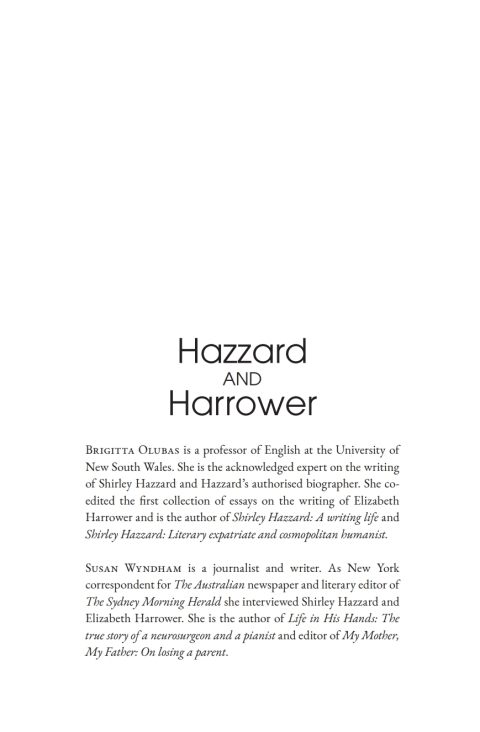 Cover image for book Hazzard and Harrower