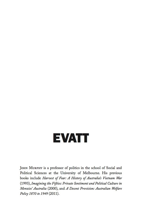 Cover image for book Evatt