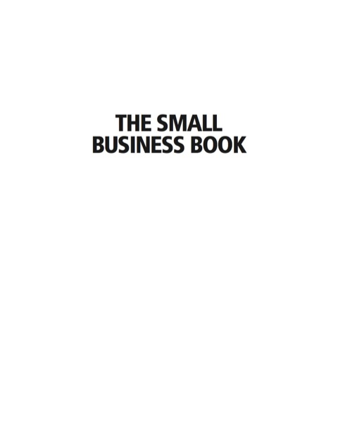 Cover image for book The Small Business Book