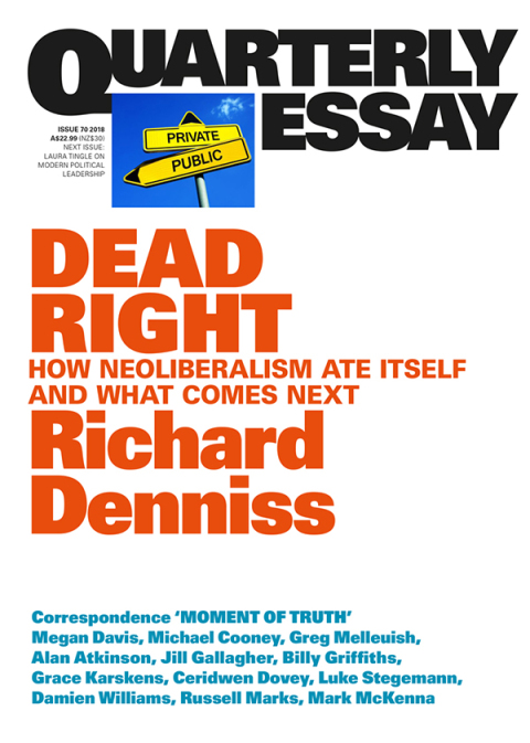 Cover image for book Quarterly Essay 70 Dead Right