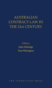 Cover image: Australian Contract Law in the 21st Century 1st edition 9781760022532