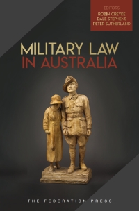 Cover image: Military Law in Australia 1st edition 9781760022105