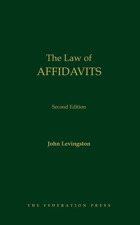 The Law of Affidavits, 2nd edition 