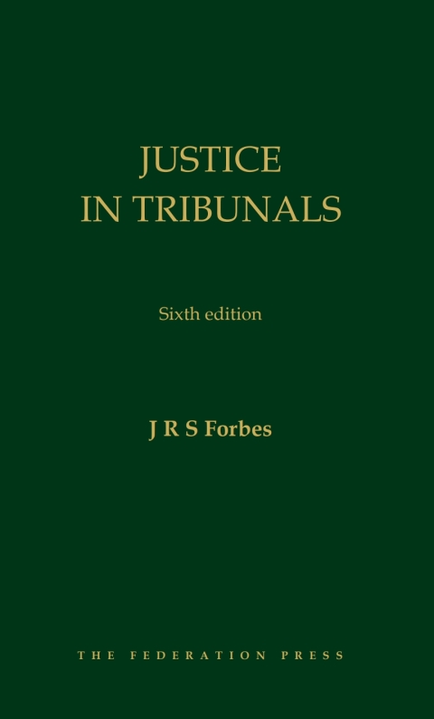 Cover image for book Justice In Tribunals, 6th ed