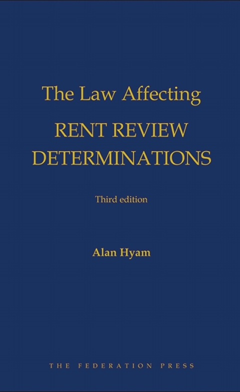 Cover image for book The Law Affecting Rent Review Determinations