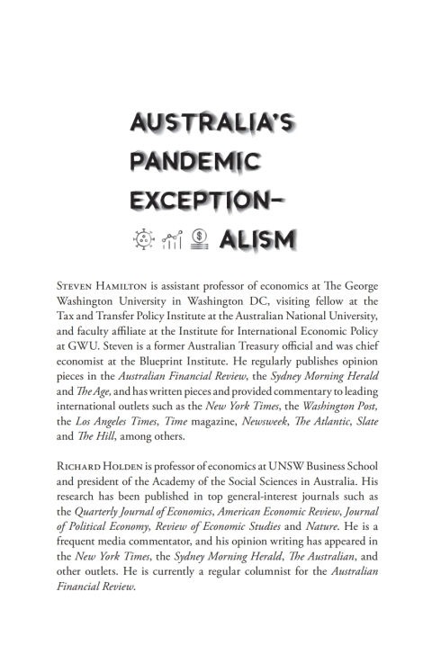 Cover image for book Australia's Pandemic Exceptionalism