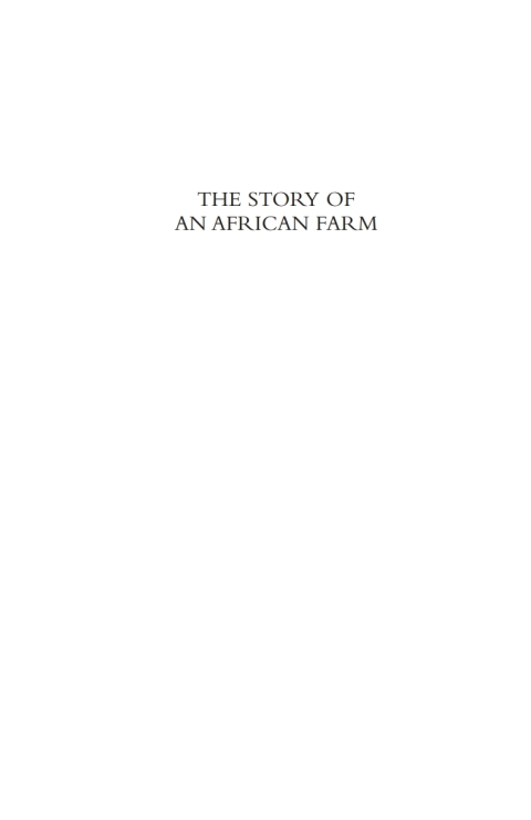 Cover image for book The Story of an African Farm