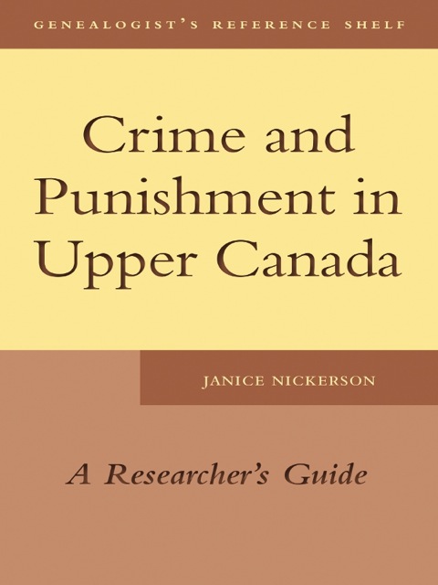 Cover image for book Crime and Punishment in Upper Canada