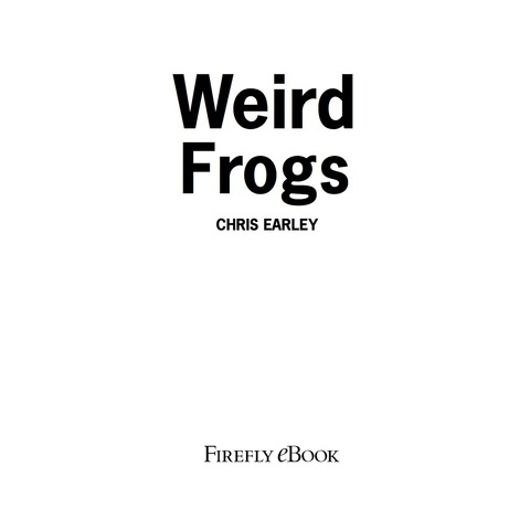 Cover image for book Weird Frogs