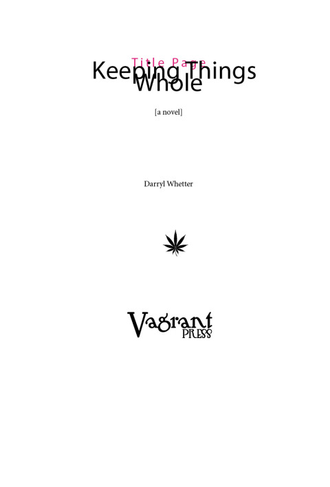 Cover image for book Keeping Things Whole
