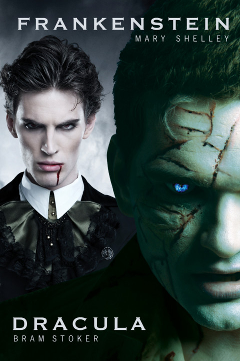 Cover image for book Dracula and Frankenstein: Two Horror Books in One Monster Volume