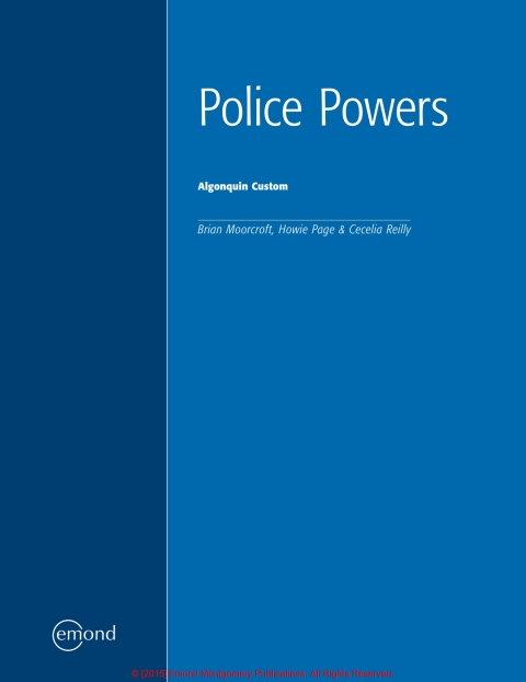 Cover image for book Police Powers, PFP5009 (Algonquin Custom)